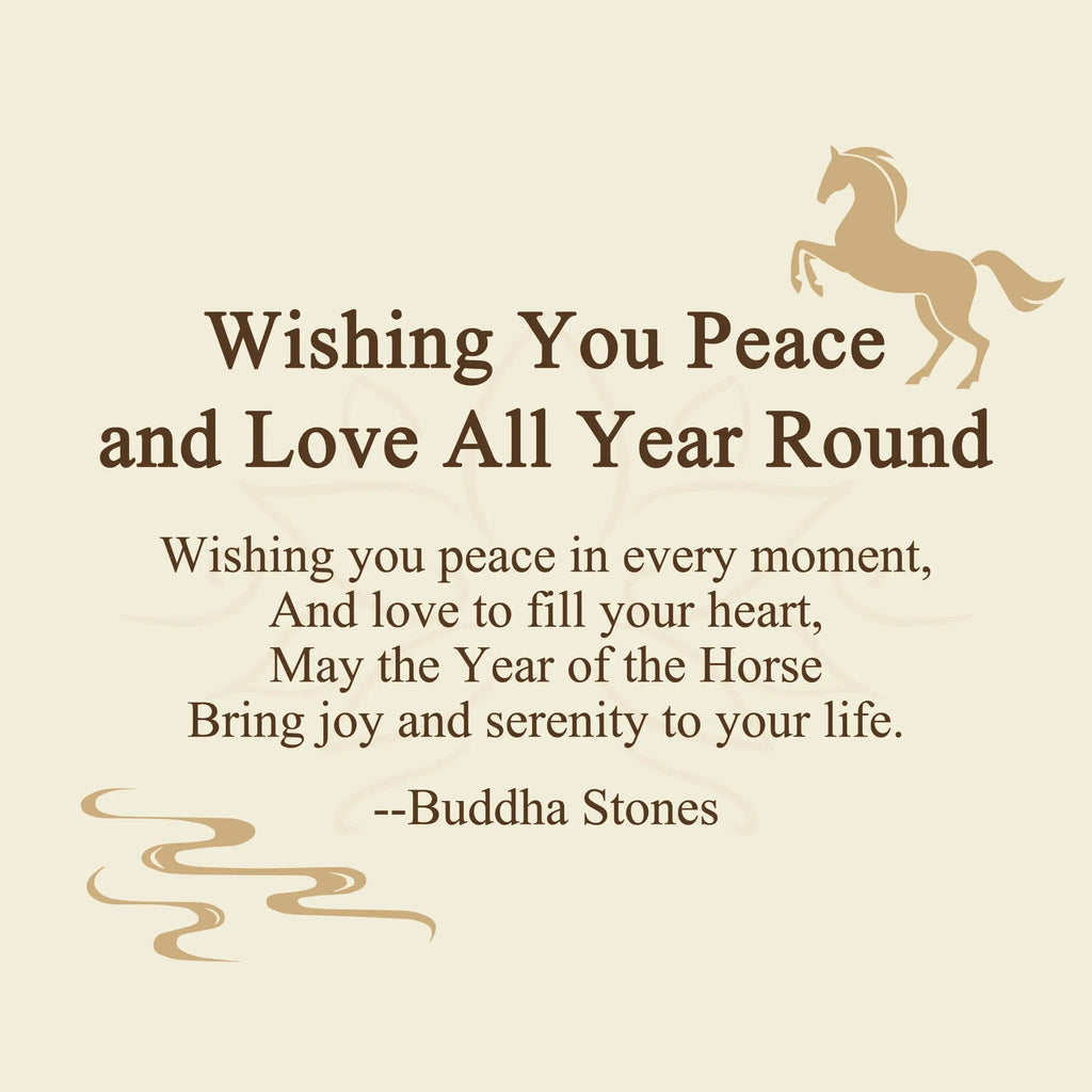 Fortune Jewel "Wishing You Peace and Love All Year Round" Year of the Horse Includes Gift Message Card Fortune Jewel