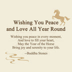 Fortune Jewel "Wishing You Peace and Love All Year Round" Year of the Horse Includes Gift Message Card Fortune Jewel