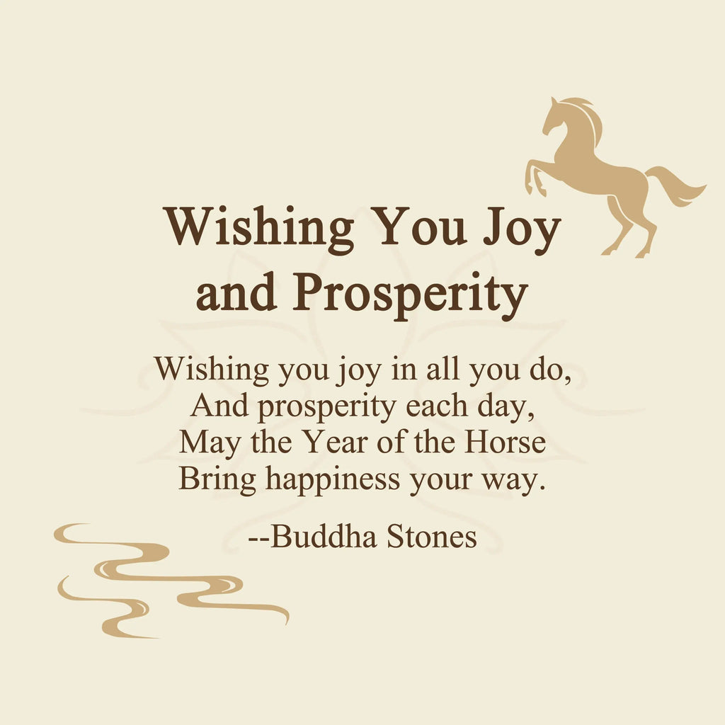 Fortune Jewel "Wishing You Joy and Prosperity" Year of the Horse Bracelet Includes Gift Message Card Fortune Jewel