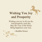 Fortune Jewel "Wishing You Joy and Prosperity" Year of the Horse Bracelet Includes Gift Message Card Fortune Jewel