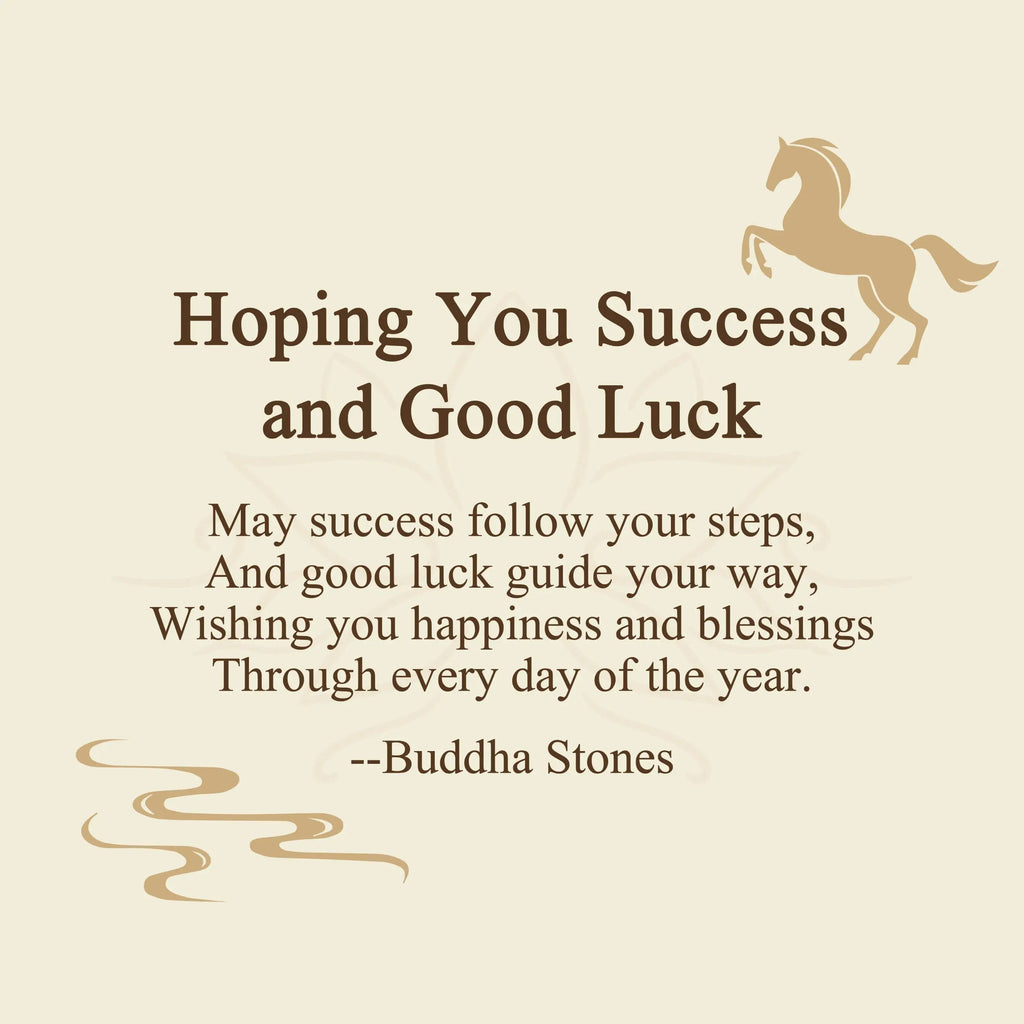 Fortune Jewel "Hoping You Success and Good Luck" Year of the Horse Key Chain Includes Gift Message Card Fortune Jewel