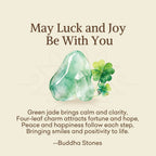 Fortune Jewel "May Luck and Joy Be With You" Jade Necklace Includes Gift Message Card Fortune Jewel