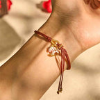 Fortune Jewel Chinese Zodiac Year of the Horse Red String Luck Braided Bracelet