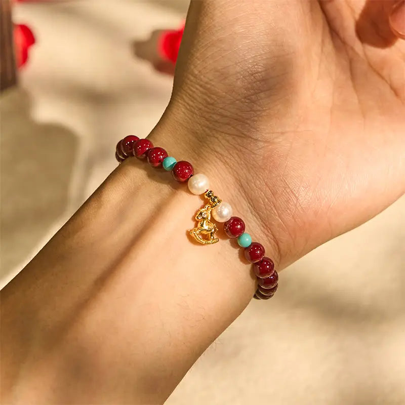 Buddha Stones "May You Have Strength and Protection" Year of the Horse Includes Gift Message Card Fortune Jewel