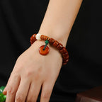 Buddha Stones Bone Beads Lotus Peace Buckle Design Enlightenment Bracelet Fortune Jewel