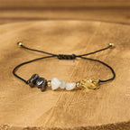 Fortune Jewel Citrine Green Aventurine Pyrite Success Rope Card Bracelet Fortune Jewel