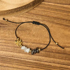 Fortune Jewel Citrine Green Aventurine Pyrite Success Rope Card Bracelet Fortune Jewel