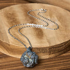 Fortune Jewel Copper Dragon Surrounding Bead Strength Pendant Necklace Fortune Jewel
