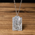 Fortune Jewel Copper Black White Impermanence Pattern Balance Pendant Necklace Fortune Jewel