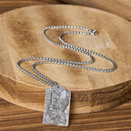 Fortune Jewel Copper Black White Impermanence Pattern Balance Pendant Necklace Fortune Jewel