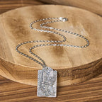 Fortune Jewel Copper Black White Impermanence Pattern Balance Pendant Necklace Fortune Jewel