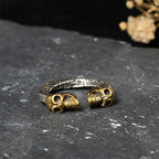 Fortune Jewel The Lord Of The Corpse Forest Copper Double Skull Keep Away Evil Spirits Ring Fortune Jewel