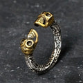 Fortune Jewel The Lord Of The Corpse Forest Copper Double Skull Keep Away Evil Spirits Ring Fortune Jewel