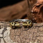 Fortune Jewel The Lord Of The Corpse Forest Copper Double Skull Keep Away Evil Spirits Ring Fortune Jewel