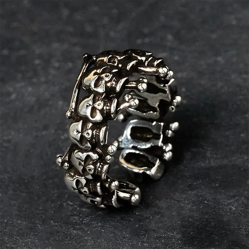 Fortune Jewel Copper Skull Bone The Lord Of The Corpse Forest Keep Away Evil Spirits Ring Fortune Jewel