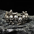 Fortune Jewel Copper Skull Bone The Lord Of The Corpse Forest Keep Away Evil Spirits Ring Fortune Jewel