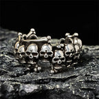 Fortune Jewel Copper Skull Bone The Lord Of The Corpse Forest Keep Away Evil Spirits Ring Fortune Jewel