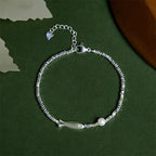Fortune Jewel Copper Plated Silver Koi Fish Pearl Luck Bracelet Fortune Jewel