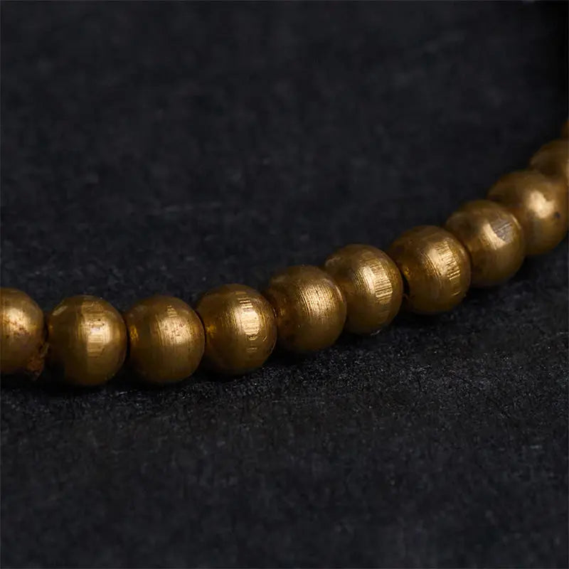 Fortune Jewel Plated Copper Brass Gold Sheen Obsidian Protection Wealth Bracelet Fortune Jewel