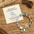 Fortune Jewel "Wishing You Healing and Grace" Blue Chalcedony Bracelet Includes Gift Message Card Fortune Jewel