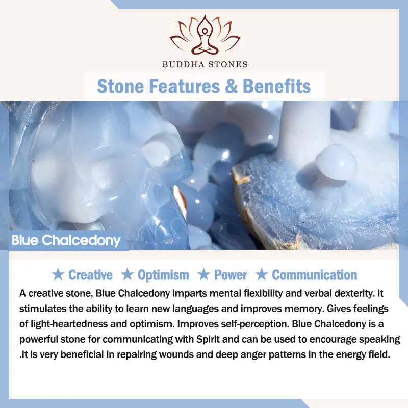 Fortune Jewel "Wishing You Healing and Grace" Blue Chalcedony Bracelet Includes Gift Message Card Fortune Jewel