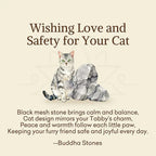 Fortune Jewel "Wishing Love and Safety for Your Cat" Grey Tabby Bracelet Includes Gift Message Card Fortune Jewel