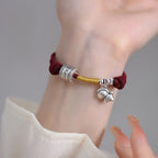 Fortune Jewel 999 Sterling Silver Year Of The Horse Lucky Bead Protection Red Rope Bracelet Fortune Jewel
