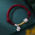 Fortune Jewel 999 Sterling Silver Year Of The Horse Lucky Bead Protection Red Rope Bracelet Fortune Jewel