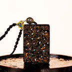Fortune Jewel Handcrafted Lacquer Craft Sandalwood Protection Pendant Necklace Fortune Jewel