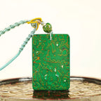 Fortune Jewel Handcrafted Lacquer Craft Sandalwood Protection Pendant Necklace Fortune Jewel