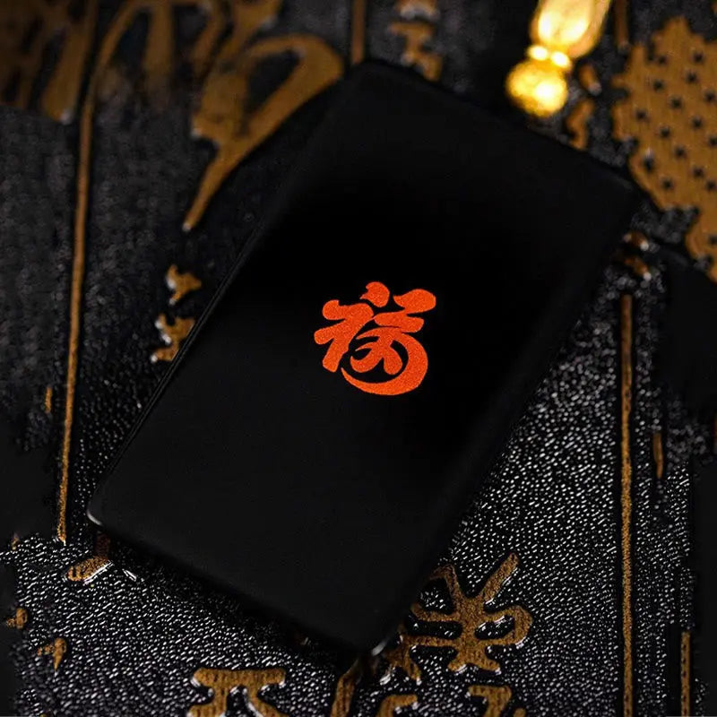 Buddha Stones Chinese Zodiac Natal Buddha Fu Character Lacquer Craft Sandalwood Pendant Necklace Fortune Jewel