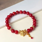 Fortune Jewel Nine Tailed Fox South Red Agate Success Bracelet Fortune Jewel