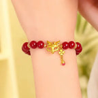 Fortune Jewel Nine Tailed Fox South Red Agate Success Bracelet Fortune Jewel
