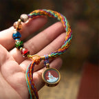 Fortune Jewel Thangka Chinese Zodiac Natal Buddha Cinnabar Blessing String Bracelet Fortune Jewel