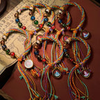 Fortune Jewel Thangka Chinese Zodiac Natal Buddha Cinnabar Blessing String Bracelet Fortune Jewel