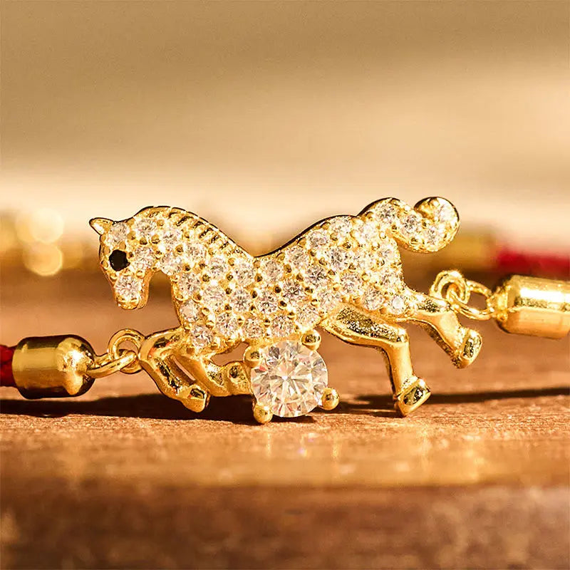 Fortune Jewel "Wishing You Success & Good Luck" Year of the Horse String Includes Gift Message Card Fortune Jewel