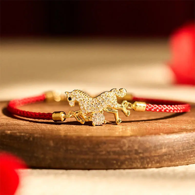 Fortune Jewel "Wishing You Success & Good Luck" Year of the Horse String Includes Gift Message Card Fortune Jewel