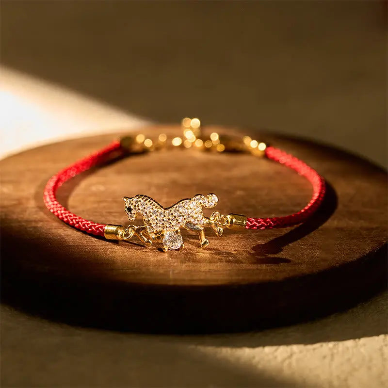 Fortune Jewel "Wishing You Success & Good Luck" Year of the Horse String Includes Gift Message Card Fortune Jewel