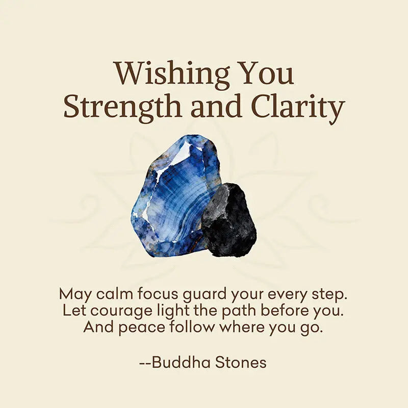 Fortune Jewel "Wishing You Strength and Clarity" Blue Tiger Eye Bracelet Includes Gift Message Card Fortune Jewel