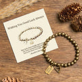 Fortune Jewel "Wishing You Good Luck Always" Pure Copper Brass Bracelet Includes Gift Message Card Fortune Jewel