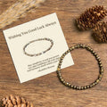 Fortune Jewel "Wishing You Balance and Strength" Brass Beads Bracelet Includes Gift Message Card Fortune Jewel