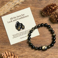 Fortune Jewel "All the best for Luck and Confidence" Lovely Cat Bracelet Includes Gift Message Card Fortune Jewel