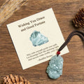 Fortune Jewel "Wishing You Grace and Good Fortune" Jade Horse Necklace Includes Gift Message Card Fortune Jewel