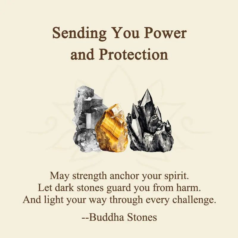 Fortune Jewel "Sending You Power and Protection" Tiger's Eye Bracelet Includes Gift Message Card Fortune Jewel