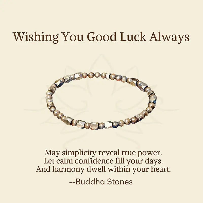 Fortune Jewel "Wishing You Balance and Strength" Brass Beads Bracelet Includes Gift Message Card Fortune Jewel