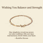 Fortune Jewel "Wishing You Balance and Strength" Brass Bracelet Includes Gift Message Card Fortune Jewel