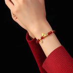 Buddha Stones 925 Sterling Silver Year Of The Horse Red Agate Lucky Fortune Confidence Bracelet Fortune Jewel