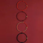 Fortune Jewel Small Peace Buckle Braided String Adjustable Connection Bracelet Anklet - Fortune Jewel