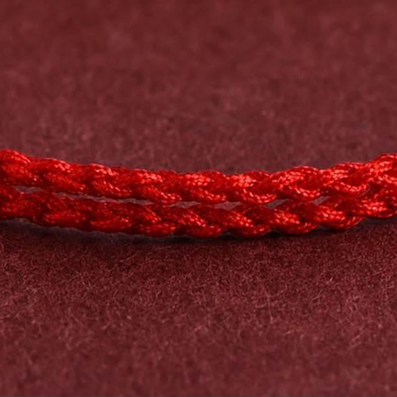 Fortune Jewel Five Copper Coins Design Braided String Protection Bracelet Anklet - Fortune Jewel