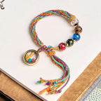 Fortune Jewel Thangka Chinese Zodiac Natal Buddha Cinnabar Blessing String Bracelet Fortune Jewel